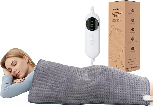 Large Heating Pad,20"x40" Extra Large Heating Pad for Back Pain Relief Electric Heating for Period Cramps Neck Shoulder Knee Pain Relief Moist/Dry Heat Auto Shut Off 10 Heat Setting Machine Washable
