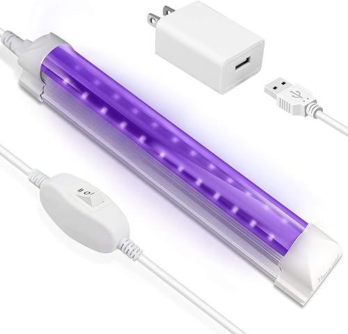 Luz LED negra, tubo LED de 6 W, luz negra para repuesto de bombillas negras, póster de luz negra, arte UV, dormitorio, luces negras para fiestas de