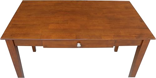 Miniatura 11 de IC International Concepts, Escritorio con cajón, madera maciza, parawood real, 48 pulgadas de ancho x 26 pulgadas de profundidad x 30 pulgadas de