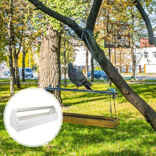 Distributeur nourriture pigeons plastique renforcé pour élevage extérieur