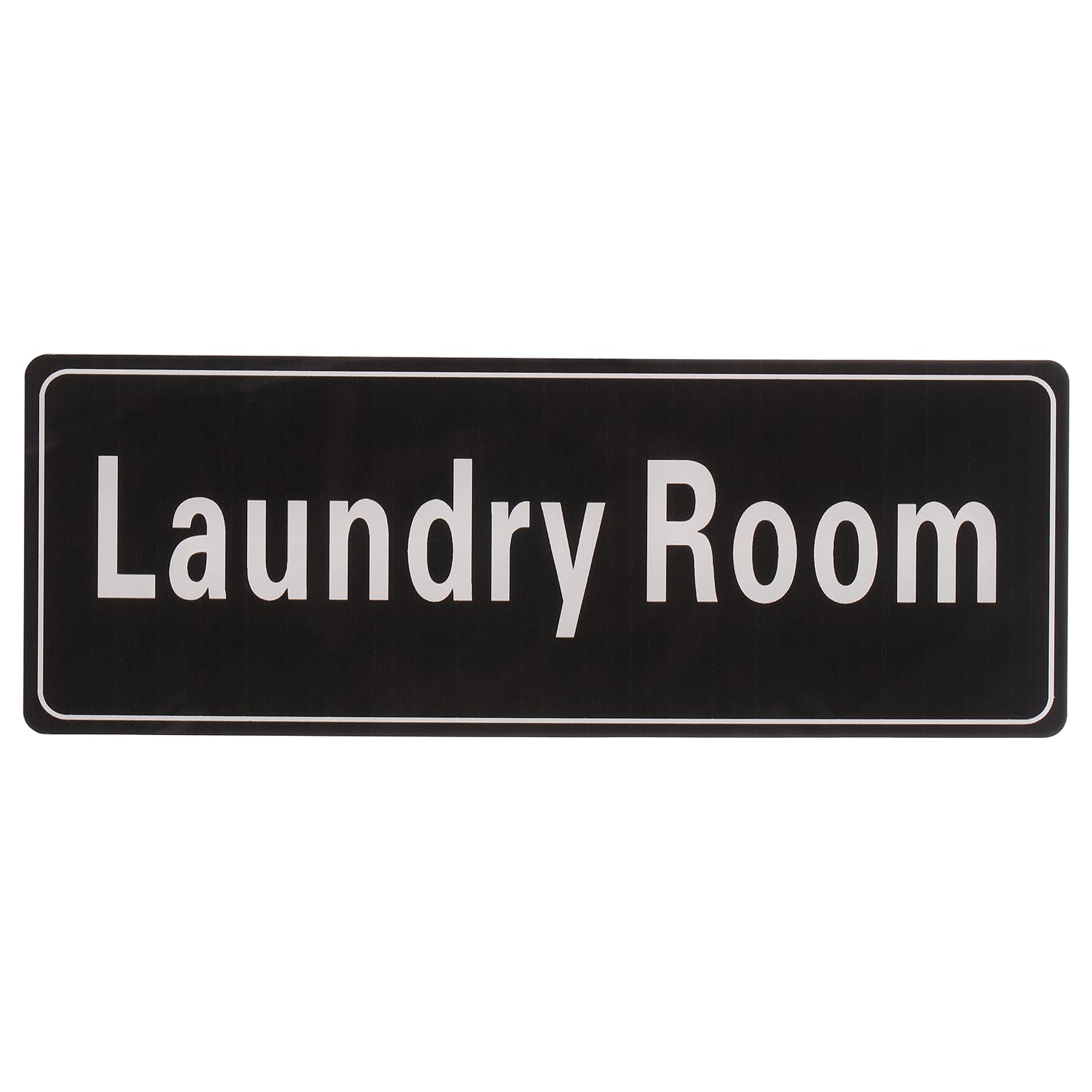 PATIKIL 9"x3" Laundry Room Sign, 1Pcs Room Door Sign Self-Adhesive Door Sticker Acrylic Wall Signage Easy Installation for Indoor Outdoor Home Business, Black with White Text
