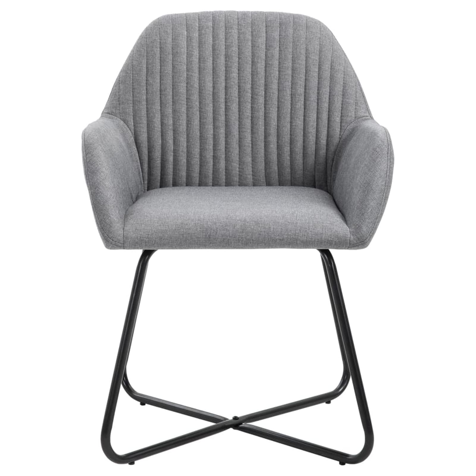 ZEYUAN Sedie da Pranzo 2 pz in Tessuto Grigio Chiaro,Sedie da Pranzo,Sedie da Sala da Pranzo,Sedie da Pranzo Moderne-249807