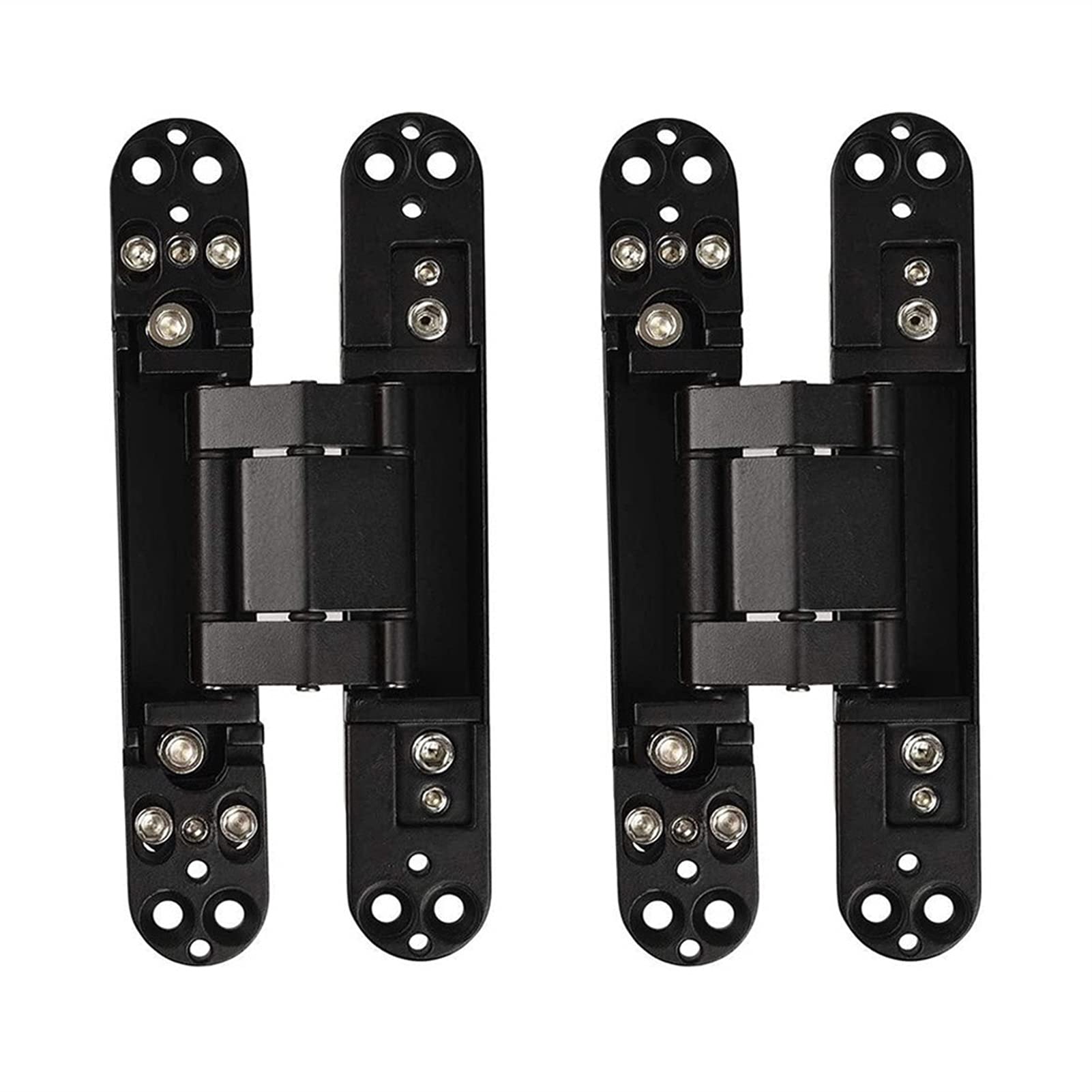 Shundeed One Color 2Pcs Hidden Cross Door Hinge, 180 Degree Adjustable Revolving Door Hinge, Used For Wooden Doors, Anti-Theft Doors, Etc.
