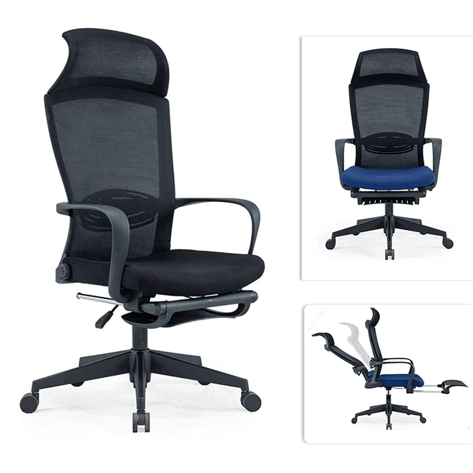 Sedia da Ufficio Sedia da Ufficio ergonomica Supporto per la Vita Sedia da Lavoro reclinabile Schienale Alto Sedia per Computer Regolabile Sedia in Rete per (