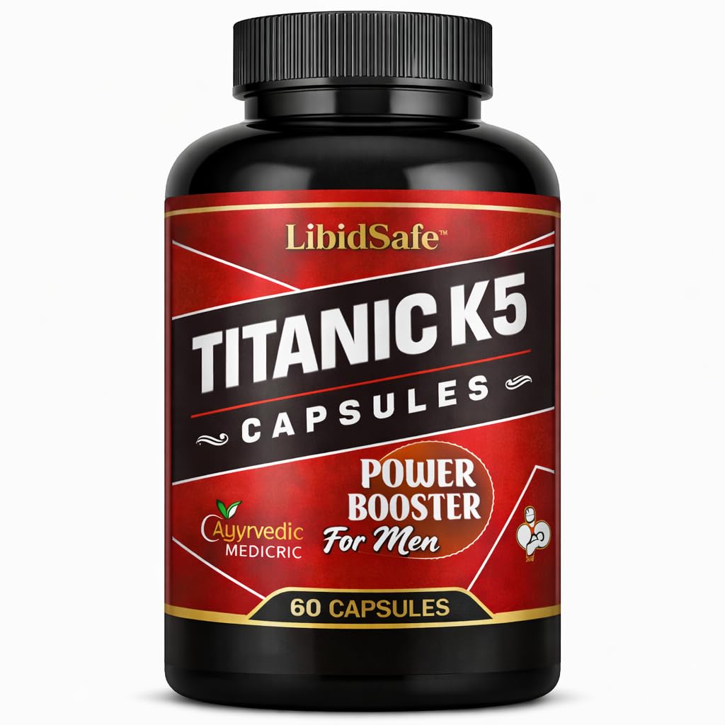 Titanic-K5 Extra Time Capsules for Men – Original Formula, Improved Strength & Longer Lasting Stamina, Ayurvedic Health for Maximum Health Support-image-15