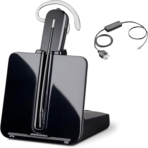 Grandstream - Paquete de auriculares inalámbricos VoIP compatibles con Plantronics - Teléfonos Grandstream GXP1610, GXP1620, GXP1625, GXP1625,