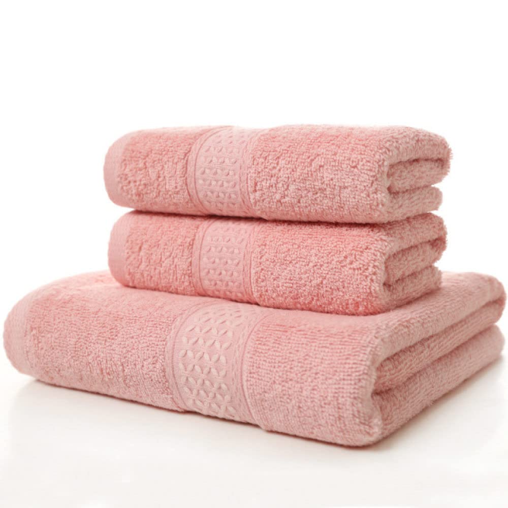 Badetuch, 12 Farben, 3-teiliges Handtuch-Set, Duschtuch, Badezimmer, groß, langstapelige Baumwolle, blau, Strand-Badetuch-Sets, grüne Kollektion für Frauen, Grau, 3-teiliges Handtuch-Set, Farbe: Rot