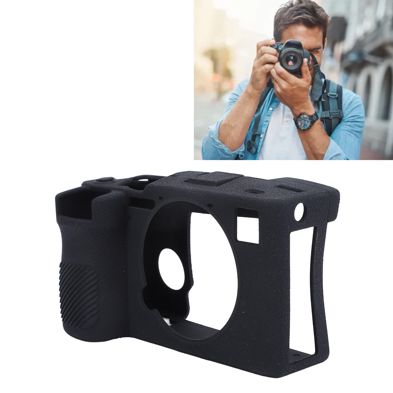 Alomejor Camera Case for A7C II, Textured Silicone Protection