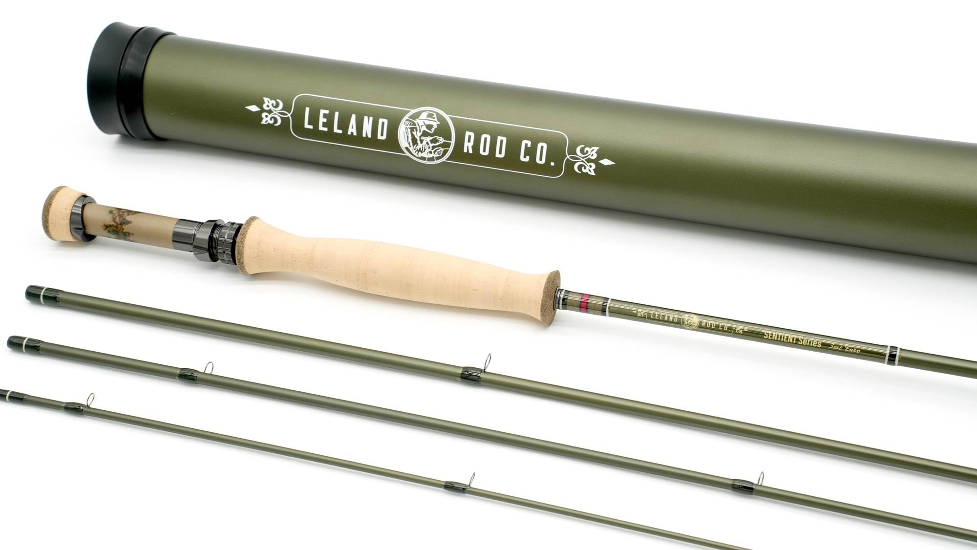 Leland Sentient 3wt Euro Nymph Fly Rod (10ft, 4-Peice, 3 Weight, Euro Nymphing, Premium Cork & Components) by Leland Fly Fishing Outfitters