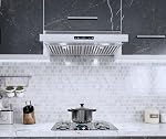 Blue Ocean 30 inch RH76 Series Stainless Steel Under Cabinet Mount Kitchen Range Hood (500 CFM with 6 Speed LED display)