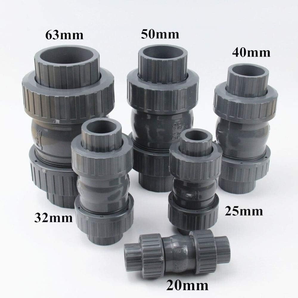 Rückschlagventil, Absperrventil, Hochdruck-Rohrverschraubung for Gartenbewässerung, Aquarium, Aquarium(50mm)