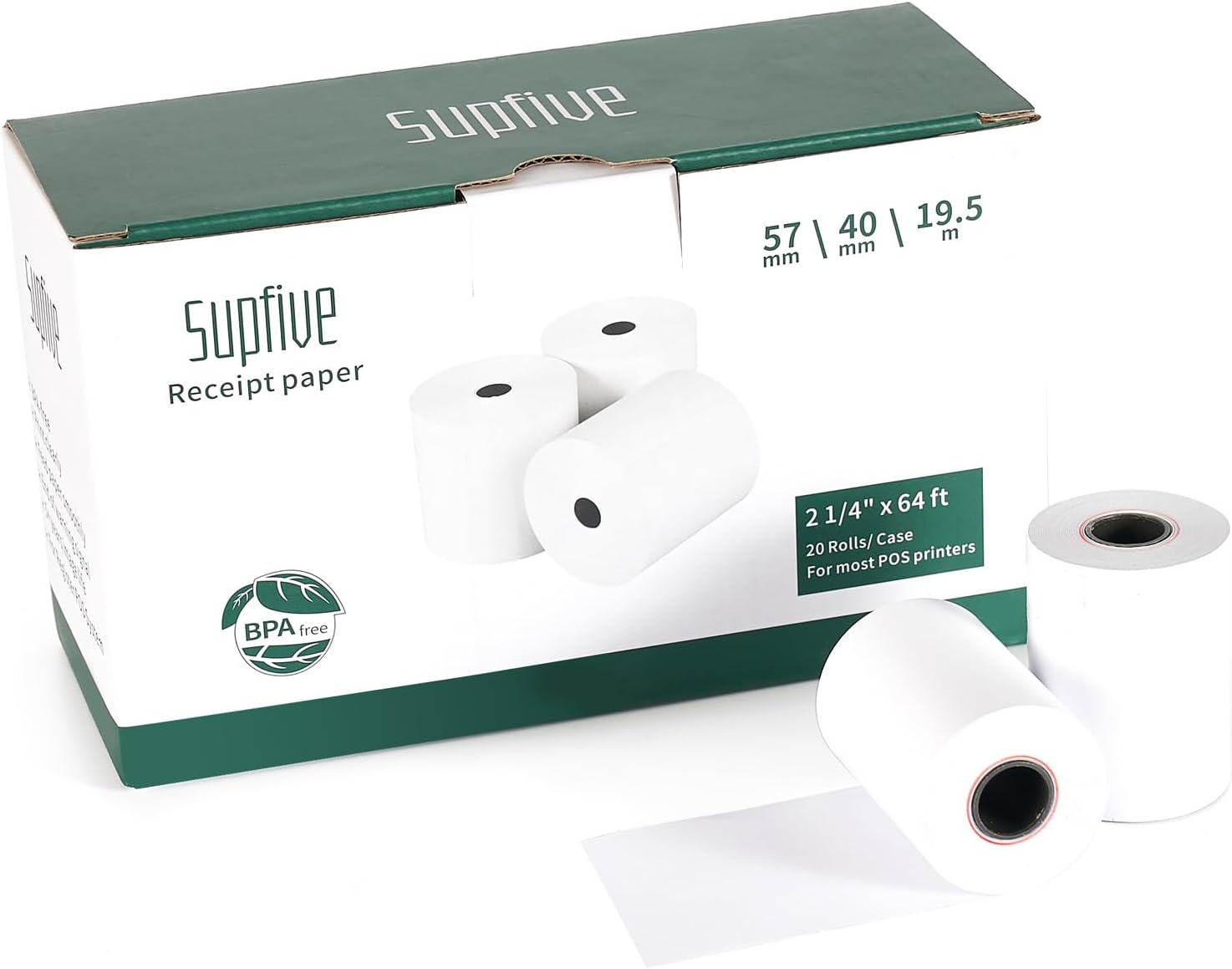 Smooth Papers Thermal Paper Till Rolls for Credit Card All PDQ Machines