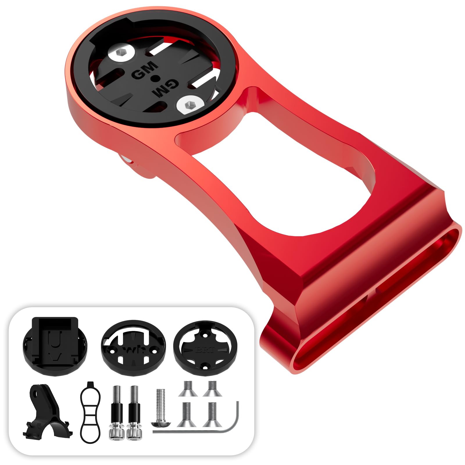 Otauke Out Front Combo Mount - Bike GPS Computer Mount for Garmin Edge, 38mm Bicycle Handlebar Holder Stand Compatible with Wahoo Elemnt Bryton Cateye, for Gopro Sports Action Camera and Bike Lights