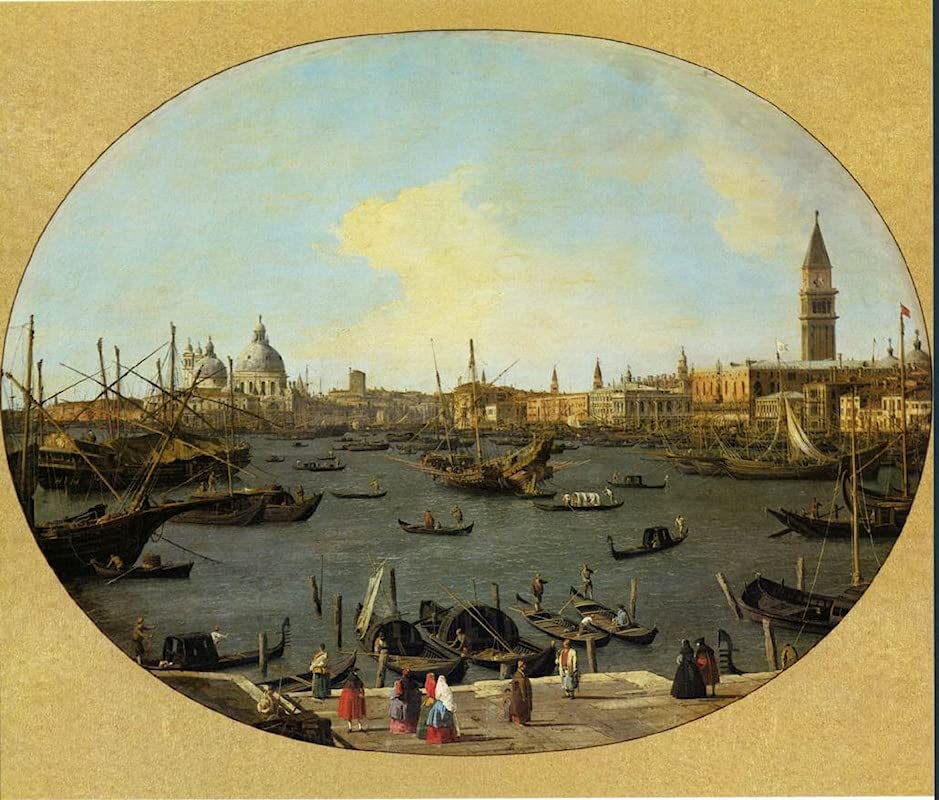 Toile Vue de San Giorgio Maggiore Canaletto pour grand mur vide