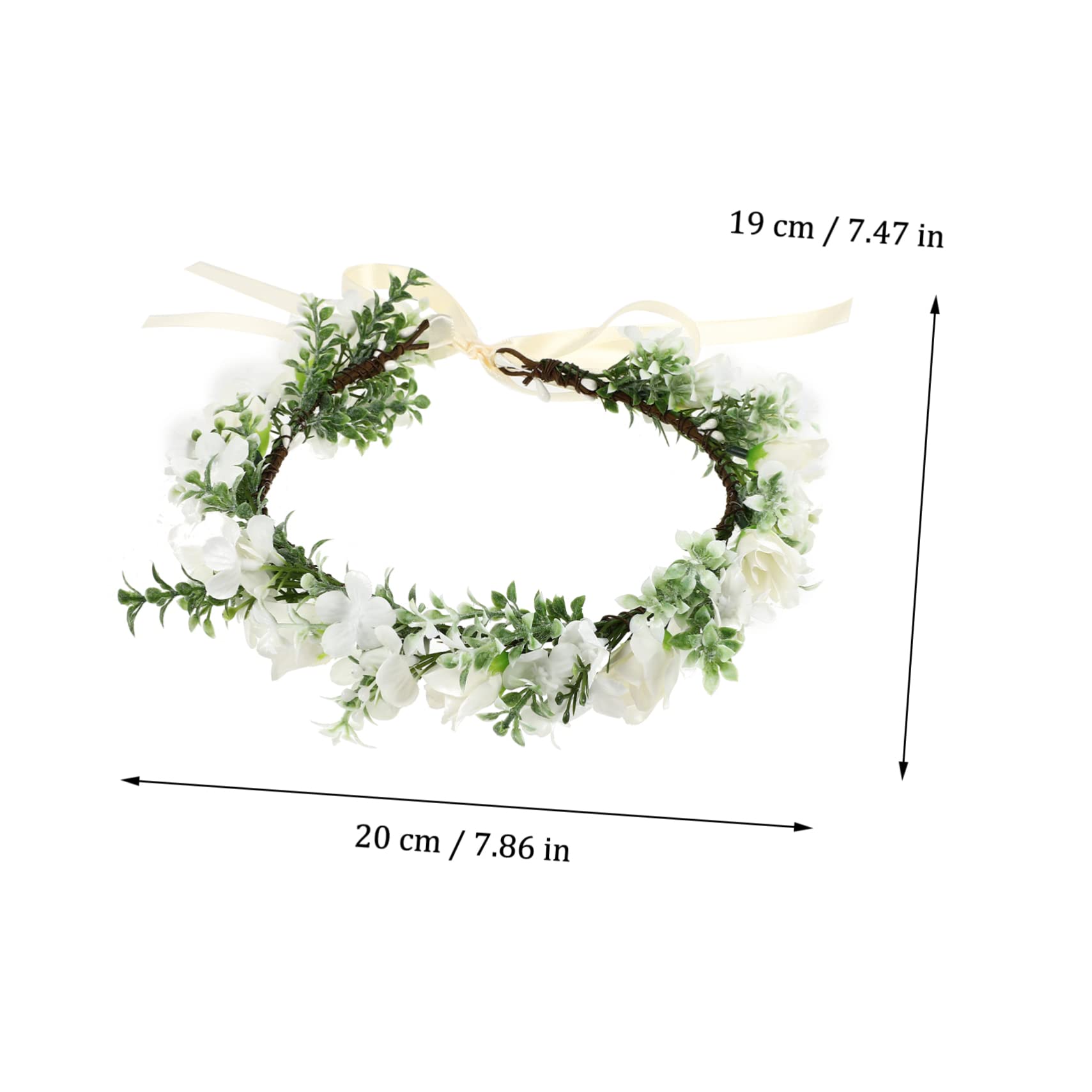 minkissy 5stücke Blumenkrone Mit Rosen Einstellbares Stirnband Für Eleganter Haarschmuck Für Braut Brautjungfern Und Blumenmädchen Für Hochzeiten Und Fotografie