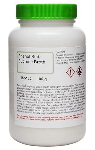 Innovating Science Medio diferencial de sacarosa roja fenol, 3.53 oz
