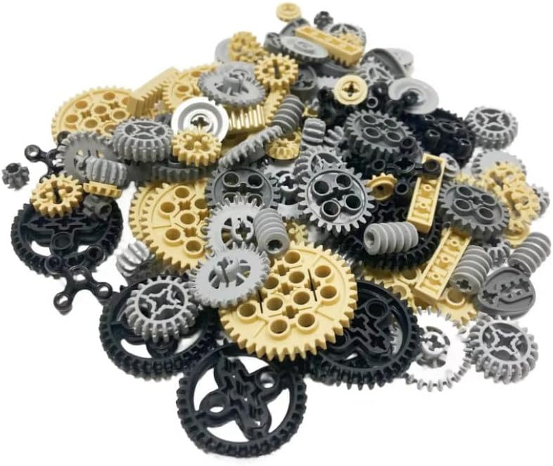 120PCS Technology Building Block Gear Rack Mechanical Bricks Parts Car Robat Accessories 32498 46372 32072 4716