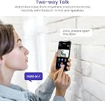 Smart Video Doorbell Camera avec AI Détection de mouvement, vision nocturne, stockage nuageux, 2 Mode Audio, Batterie alimentée, Wi-Fi 2.4GHz seulement
