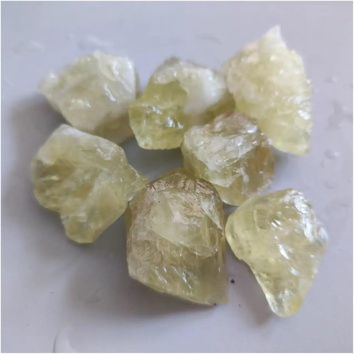 100g 2-4cm Topaz Crystal Raw Citrine Rough Stones Minerals and Home Decoration Stone