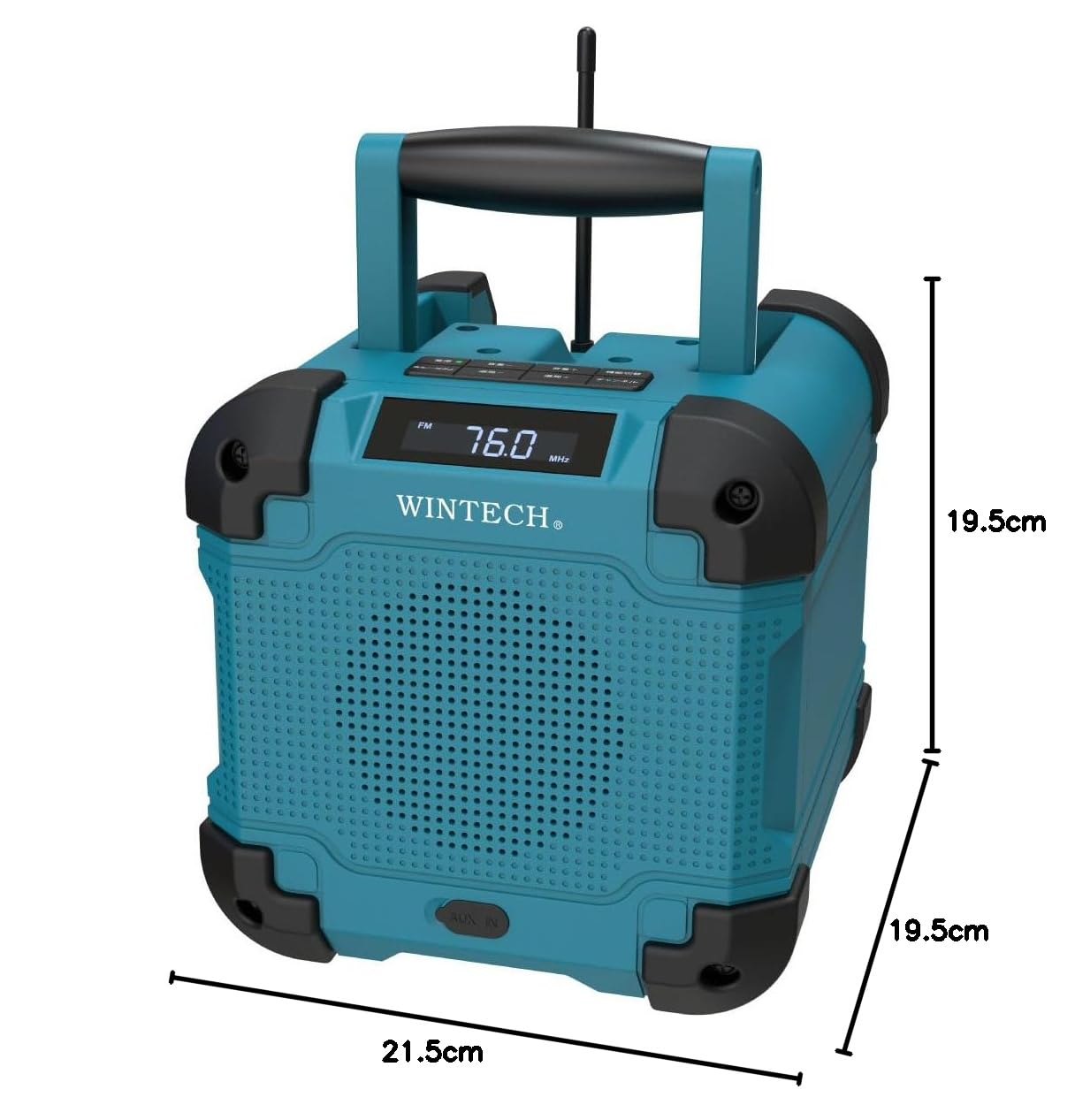 MAX 現場ラジオ　Bluetoothスピーカー Amazon.co.jp: WINTECH 防滴防塵現場ラジオ IP45等級 Bluetooth AC電源