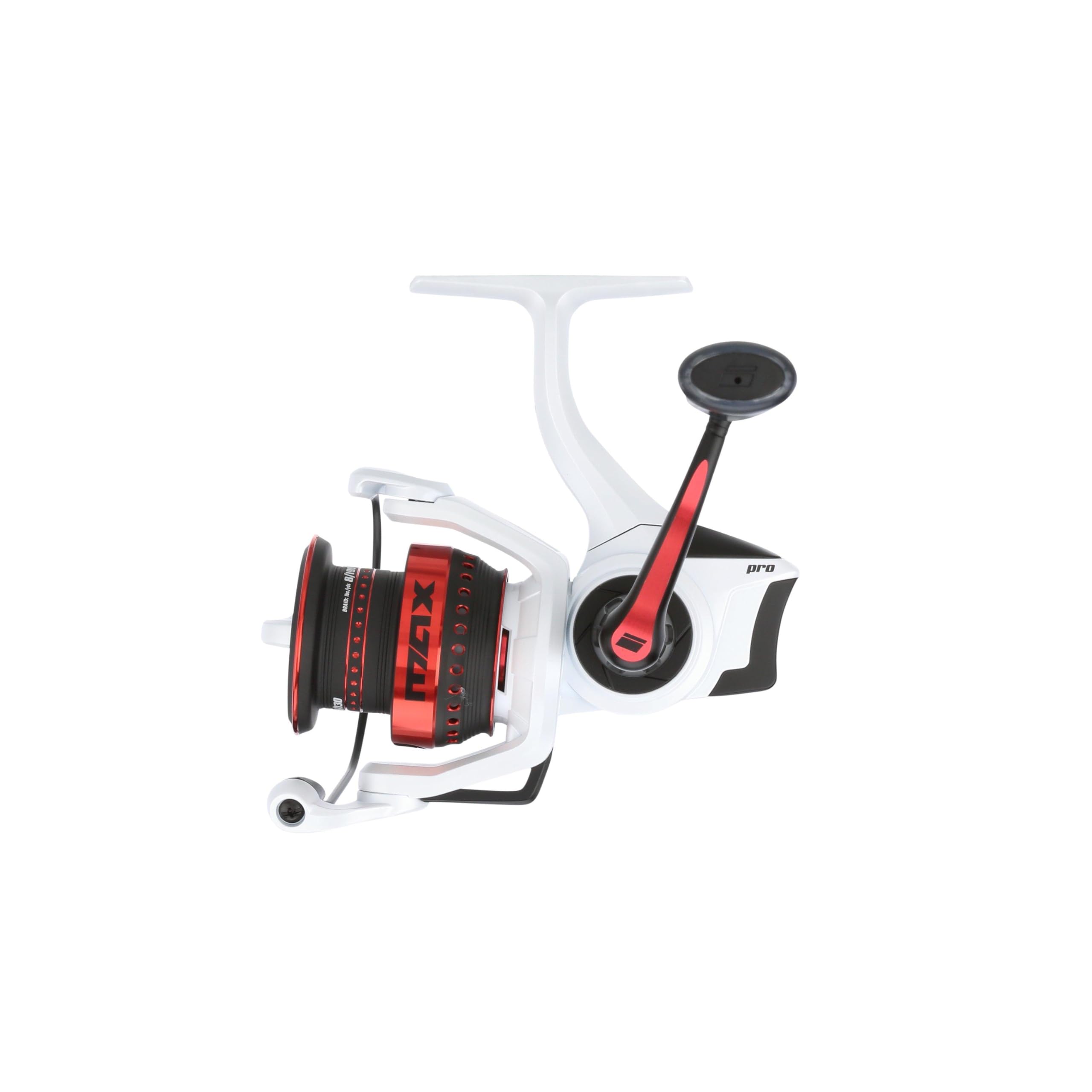 Abu Garcia Max Pro Spinnrolle | Leicht & langlebig | Süßwasser-Angelrolle für Angler | Sanfter Widerstand, hohe Übersetzung, sofortige Rücklaufsperre | Bass, Forelle, Walleye | Mehrere Größen