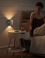 Vista 8 de L LOHAS LED Luz nocturna enchufable, luces nocturnas enchufables a la pared, sensor de luz, 0-100 lm, blanco suave 3000 K, luz nocturna regulable