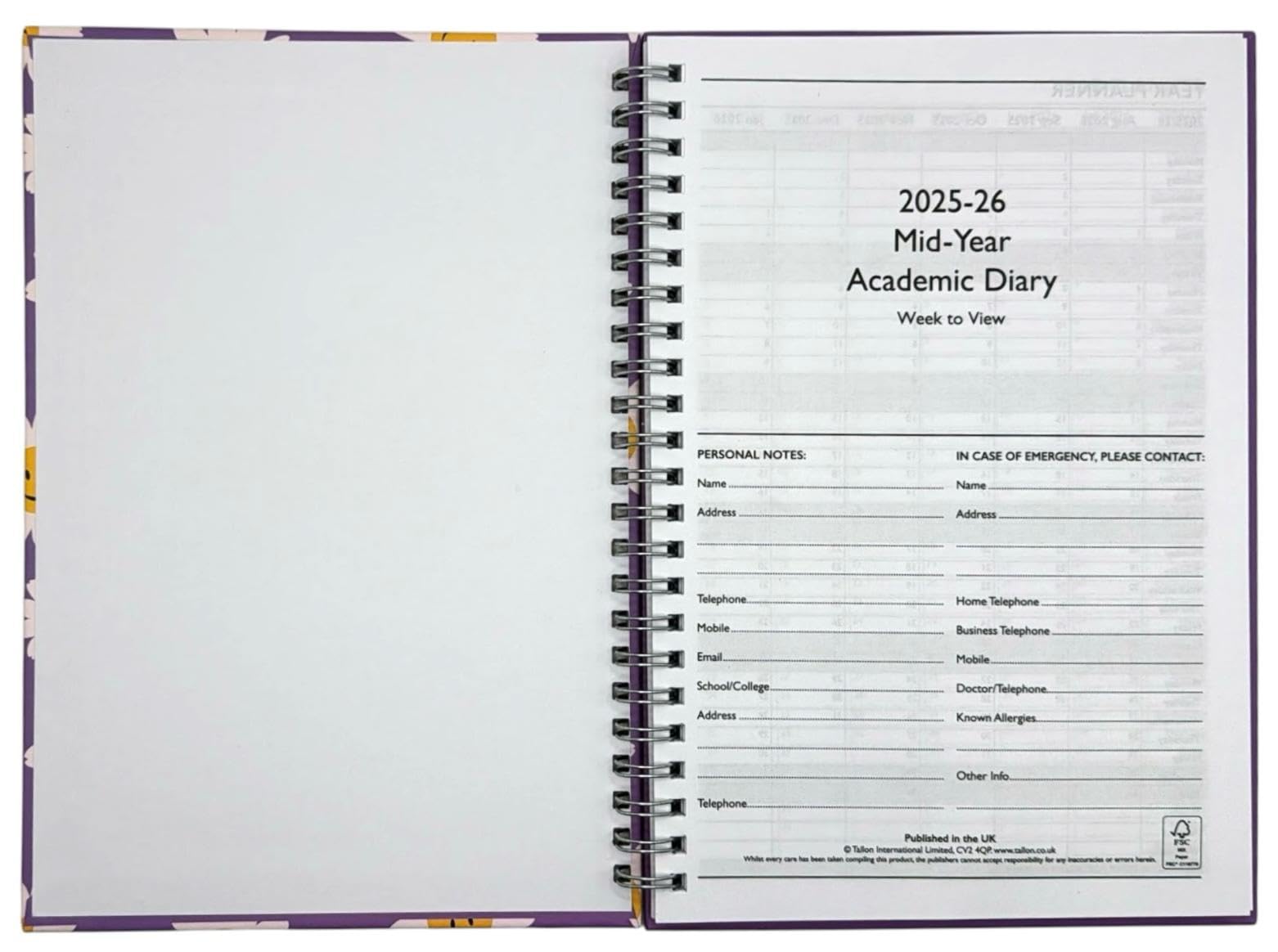 PaulStore 2026-2027 A5 WTV Academic Fantasy Organiser - Image 4