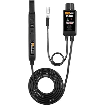 PINTECH Oscilloscope Probe High Frequency AC/DC Current Probe 60A, 100MHz, High Precision Oscilloscopes Current Probe with BNC Connector, PT-3100