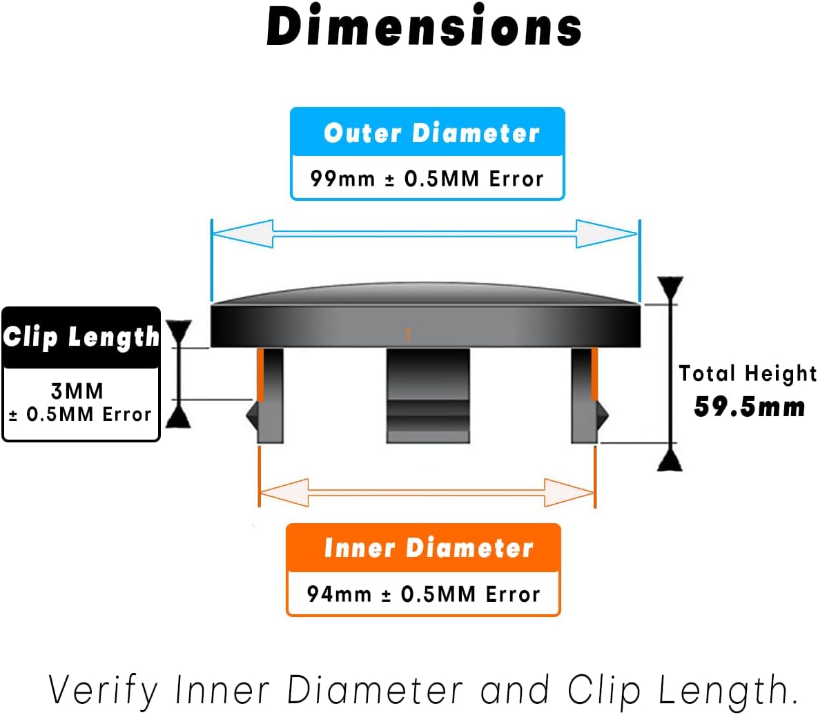 4 Pack 3.9in Wheel Center Caps for Eagle Acc 3226 06 Center Hubcaps Chrome Silver Center Cover Replacement