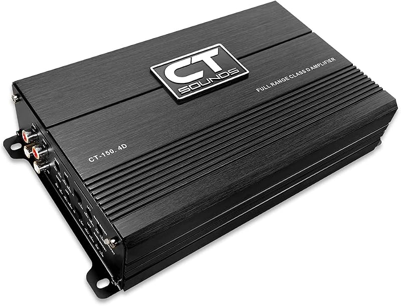 CT Sounds CT-150.4D Amplificador de audio para automóvil de 4 canales Clase D de rango completo, 1000 vatios RMS