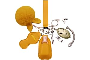 Safety Keychains for Women Set: 9-Piece Self-Protection Accessories for Enhanced Safety