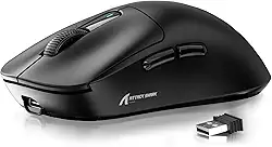Mouse ATTACK SHARK X3 49g SUPERLIGHT, sensor PixArt PAW3395, mouse gamer sem fio/com fio BT/2.4G, DPI 26000, bateria de 200 horas