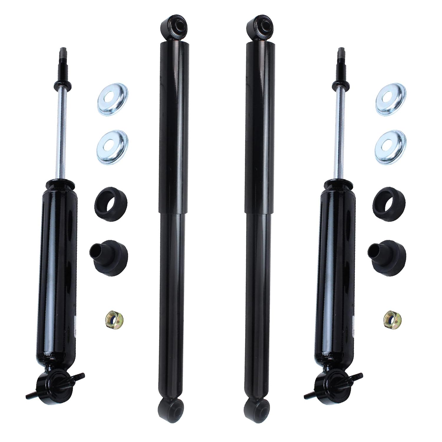 Detroit Axle - 4 Shock Absorbers for RWD Dodge Ram 1500 2500 3500