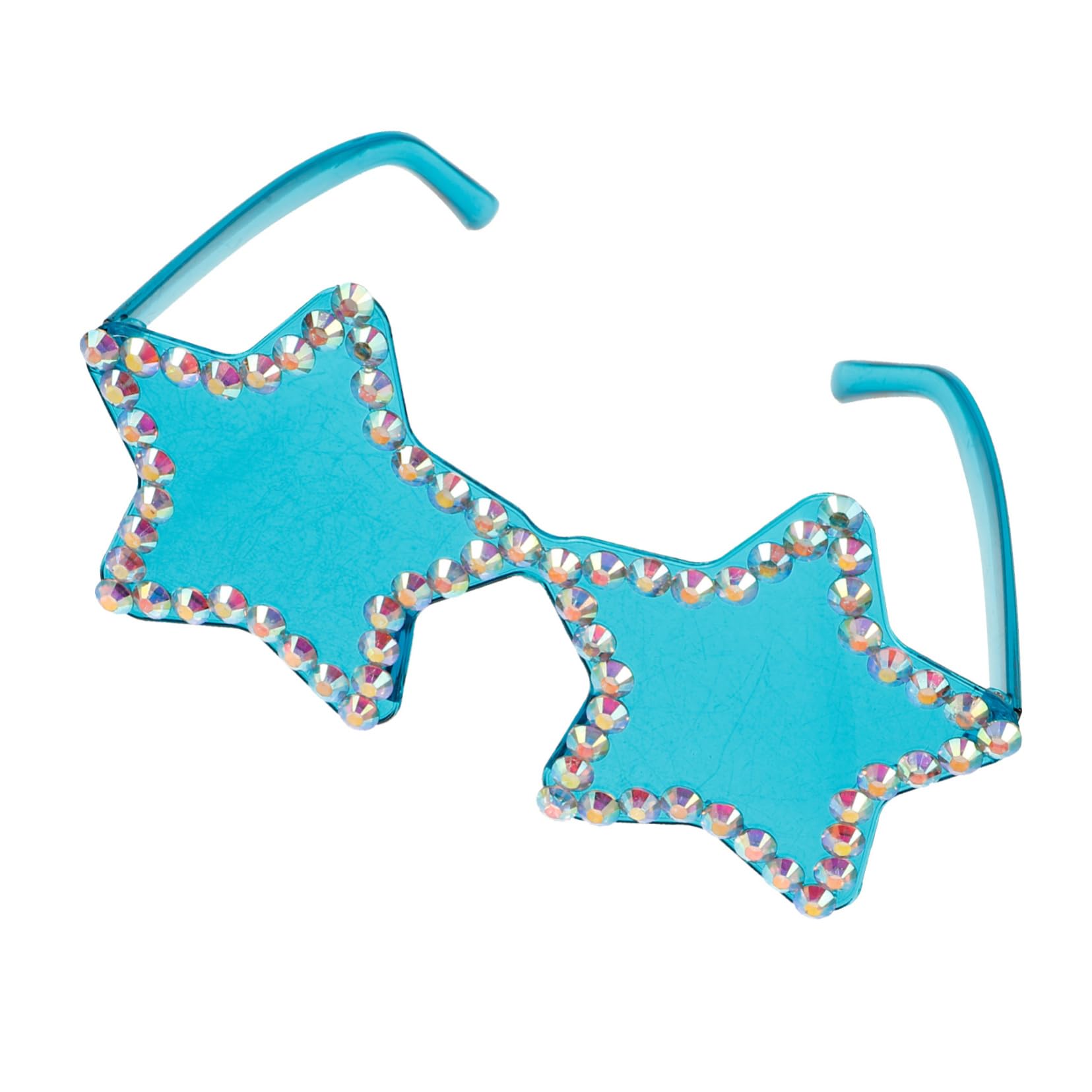 PartyKindom Star Eyeglass Frames Men's Rimless Sunglasses Glitter Cool Festival Sunglasses for Men