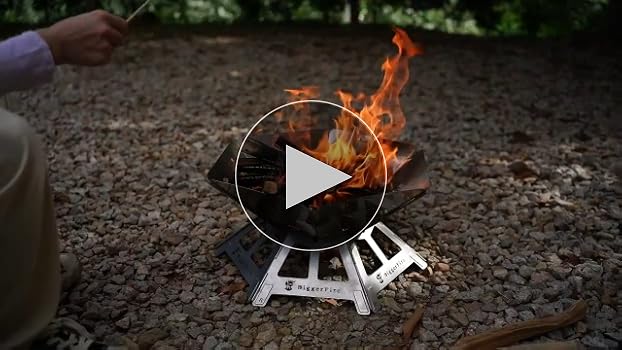 バーベキュー・調理用品 Alpen Outdoors Folding Fire Pit Amazon.com : Foldable Campfire Grill Grate, Camping Cooking