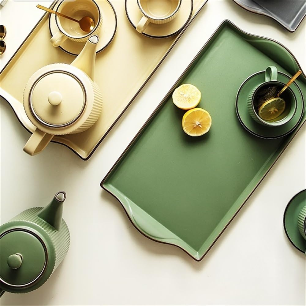 Ensemble pichet, Tasse à thé et Bouilloire en céramique pour Salon et Maison.
