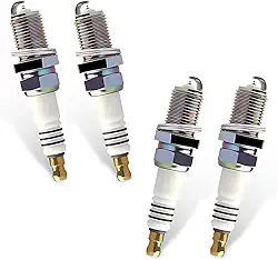 4 peças de vela de ignição para carro, reduz o consumo de combustível e melhora os acessórios de vela de ignição, substituição de vela de ignição OEM #5464 BKR5EIX-11, compatível com Honda