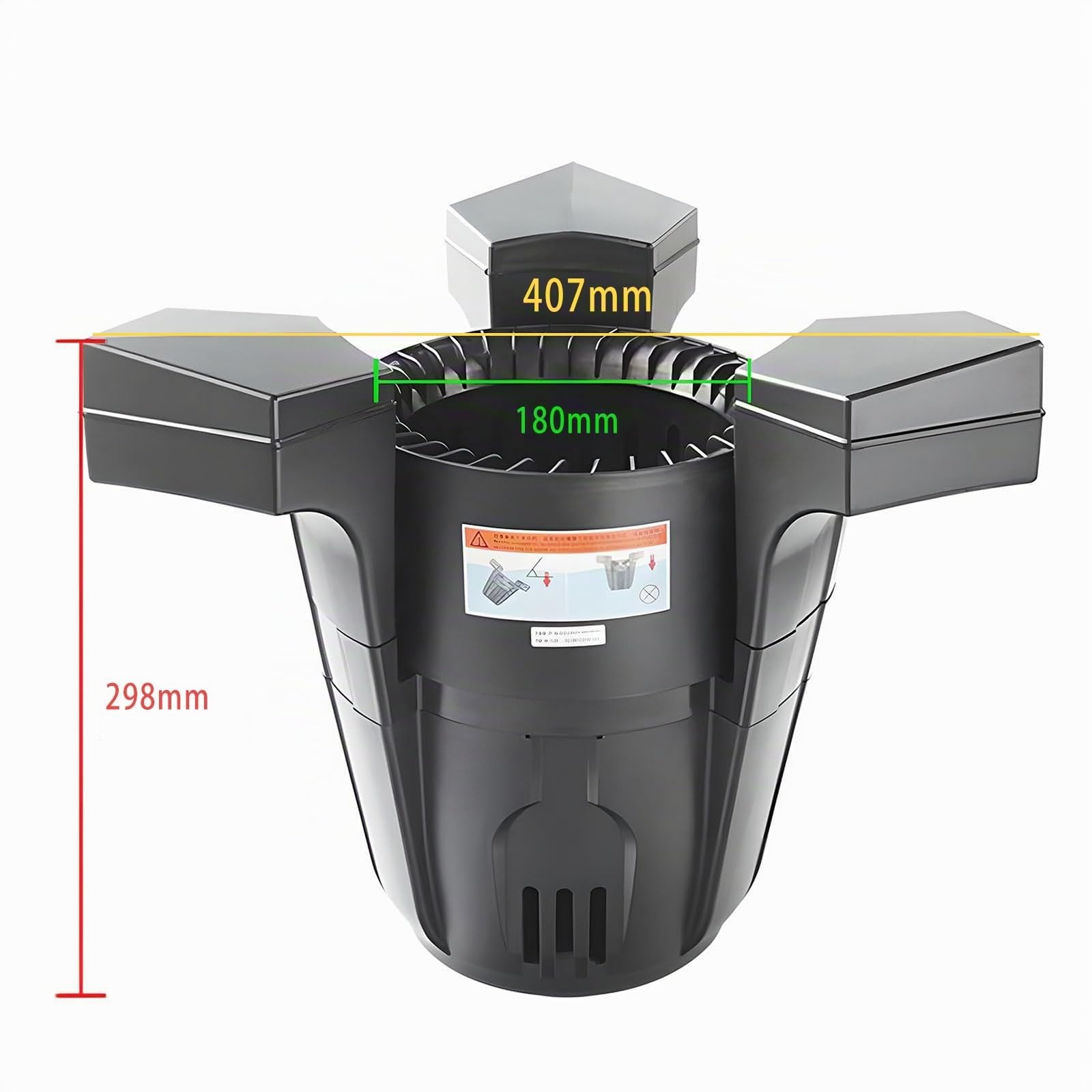 Skimmer galleggiante per laghetto con pompa e cavo di alimentazione – Pulitore automatico 2 in 1 per giardino, esterno, stagni e laghi