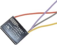 Vista 15 de HQRP Condensador compatible con ventilador de techo Hampton Bay 4uf+5uf+6uf de 5 cables CBB61 con certificación UL