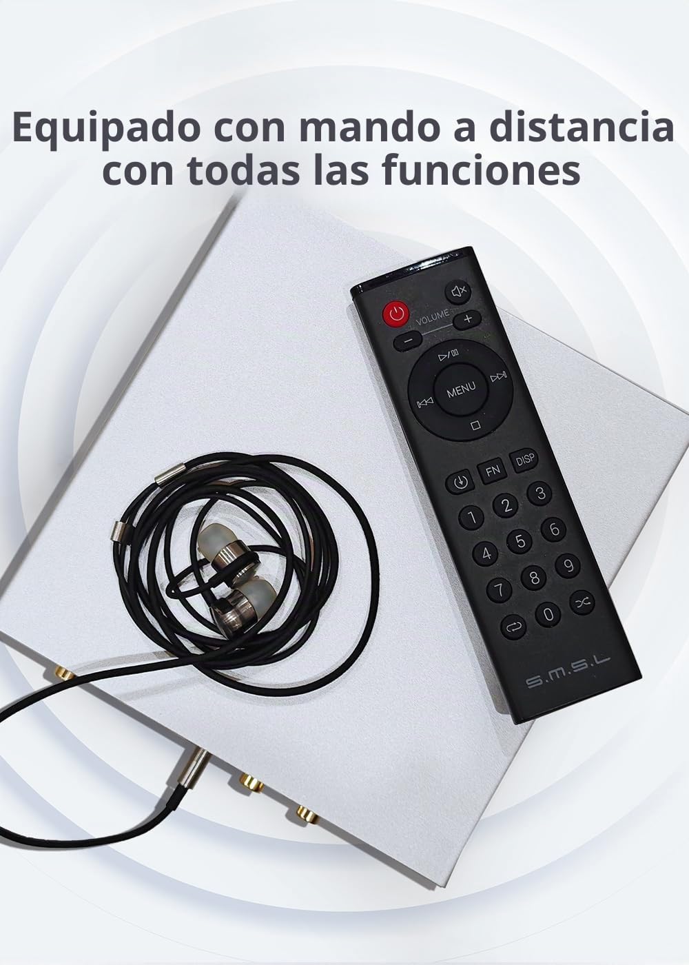 S.M.S.L VMV PL100 CS43131 - Reproductor de CD con chip con mando a distancia (negro)