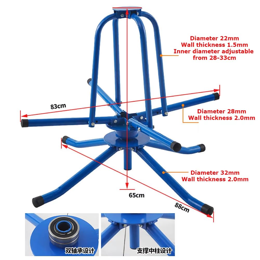 Enrollador de cable de acero plegable, engrosado y de doble rodamiento para trabajo pesado, para máquinas de tracción de ascensores y reguladores de velocidad.