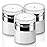 Mluchee 3Pack Airless Pump Jar - 1.0 Oz Air Pump Container Container, 30ml Empty Subpackage Jar Vacuum Bottle Dispenser for Lotion Moisturizer