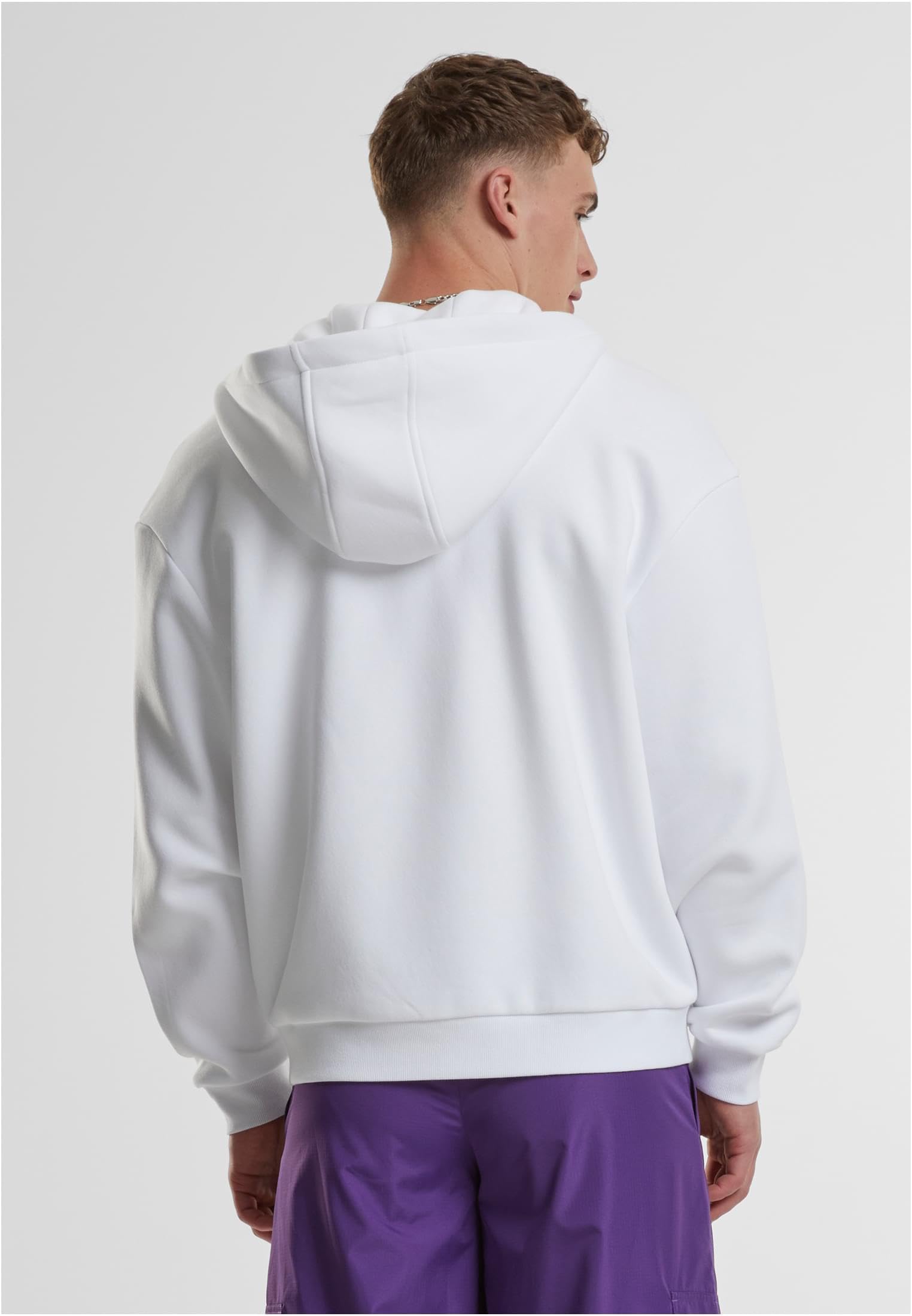 Urban Classics Herren Kapuzenpullover Fluffy Zip Hoody, Flauschiger Kapuzenpullover mit Reißverschluss, Zip Hoodie für Männer, Oversize Fit