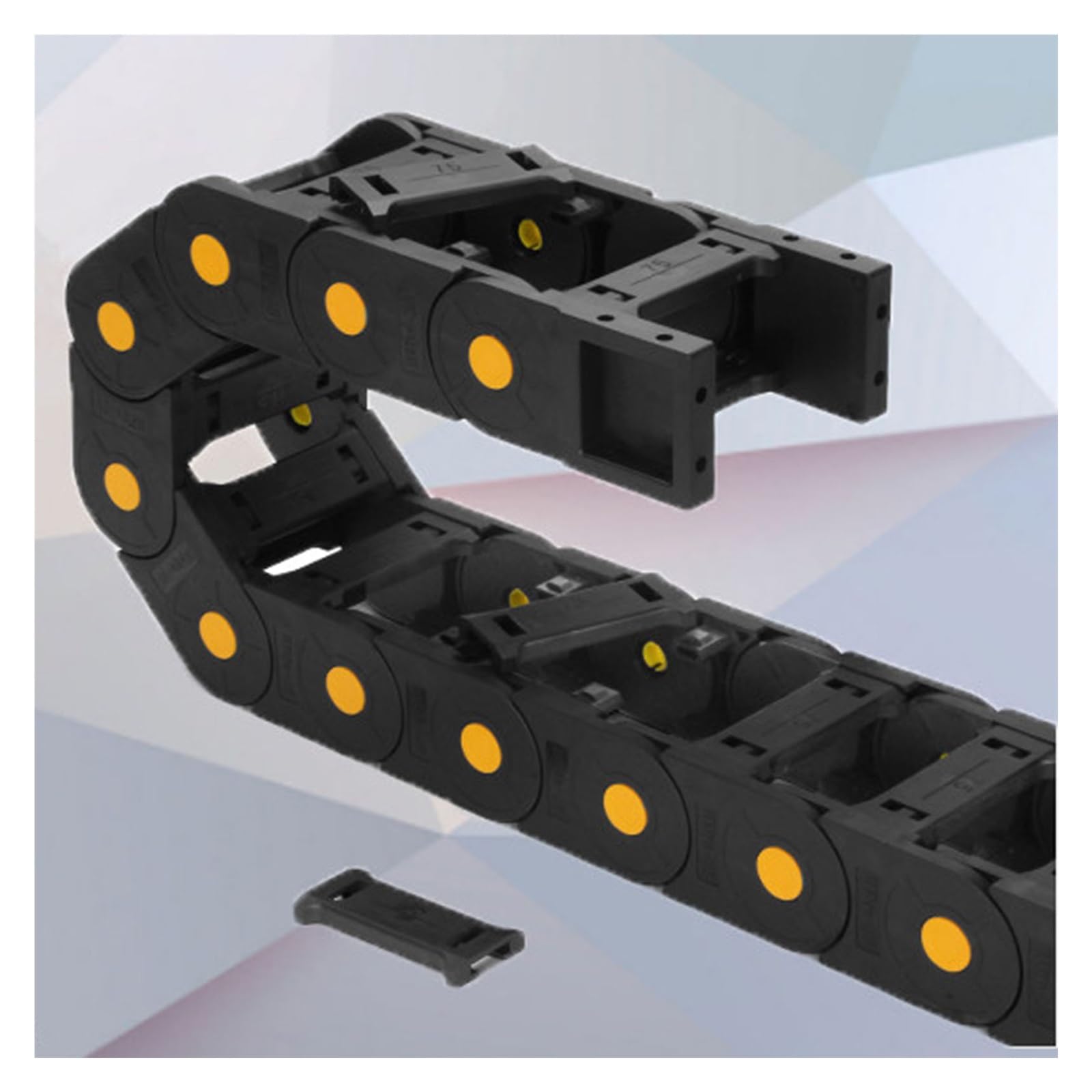 Wdjbpsh 4M/13.2Ft Reinforced Anti-Break Cable Management Chains, Openable Nylon Drag Chain For Cnc Router 3D Printer Laser Cutter, Easy To Install(,20X50mm)