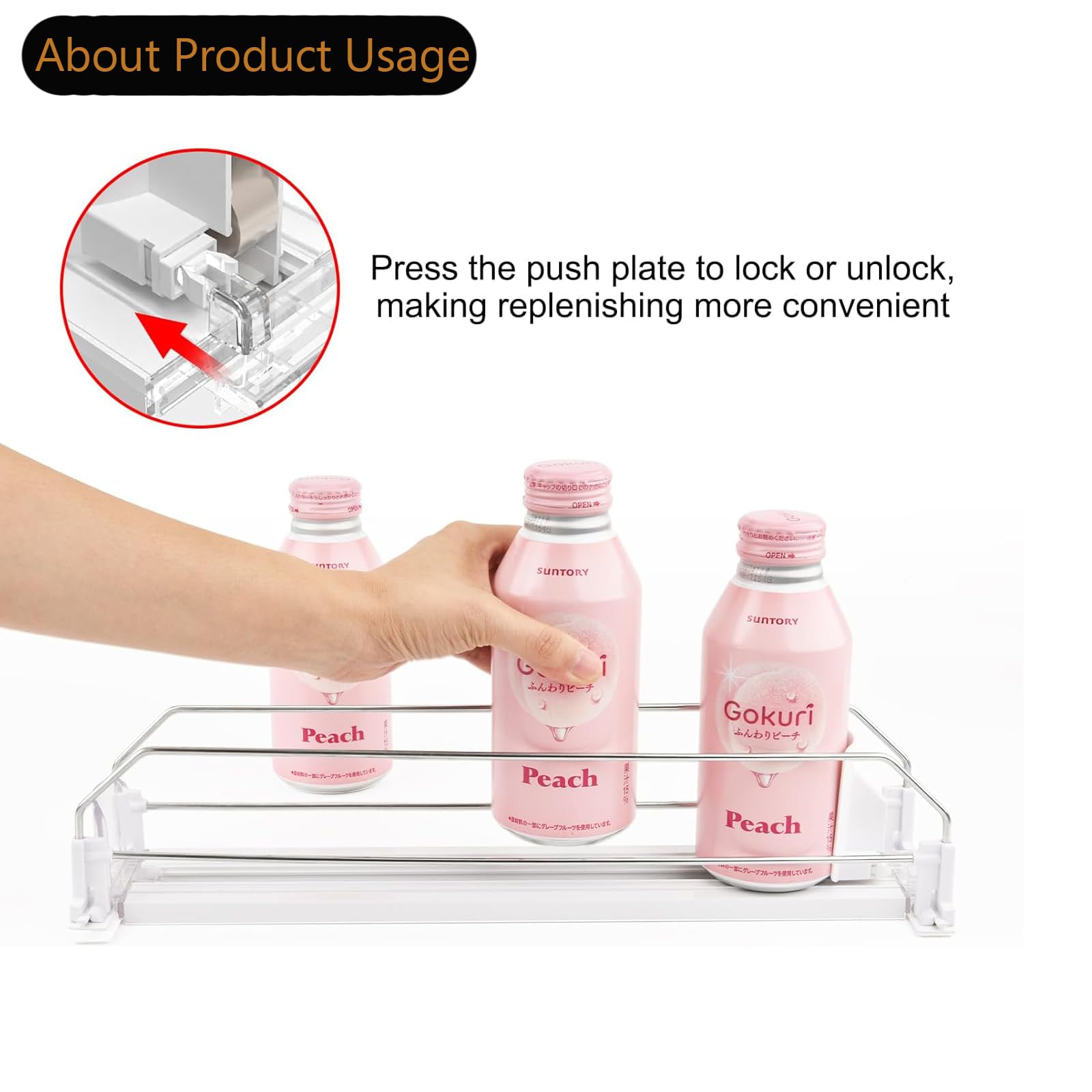 Dispenser Automatico Lattine Per Frigo LMSAWK - Organizzatore Bevande, Bianco | Per Birra, Bibite In Lattina - Foto 2