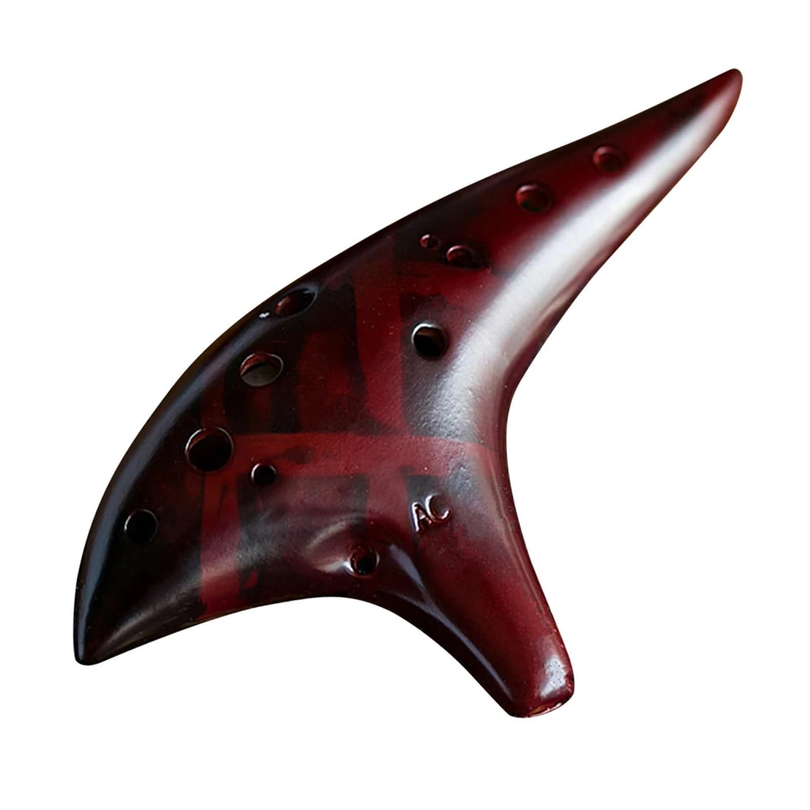 Ocarina Ceramica Alto C Strumento musicale a fiato Ocarina in ceramica Alto C a 12 fori con borsa protettiva for principianti amanti della musica per Principianti Adulti