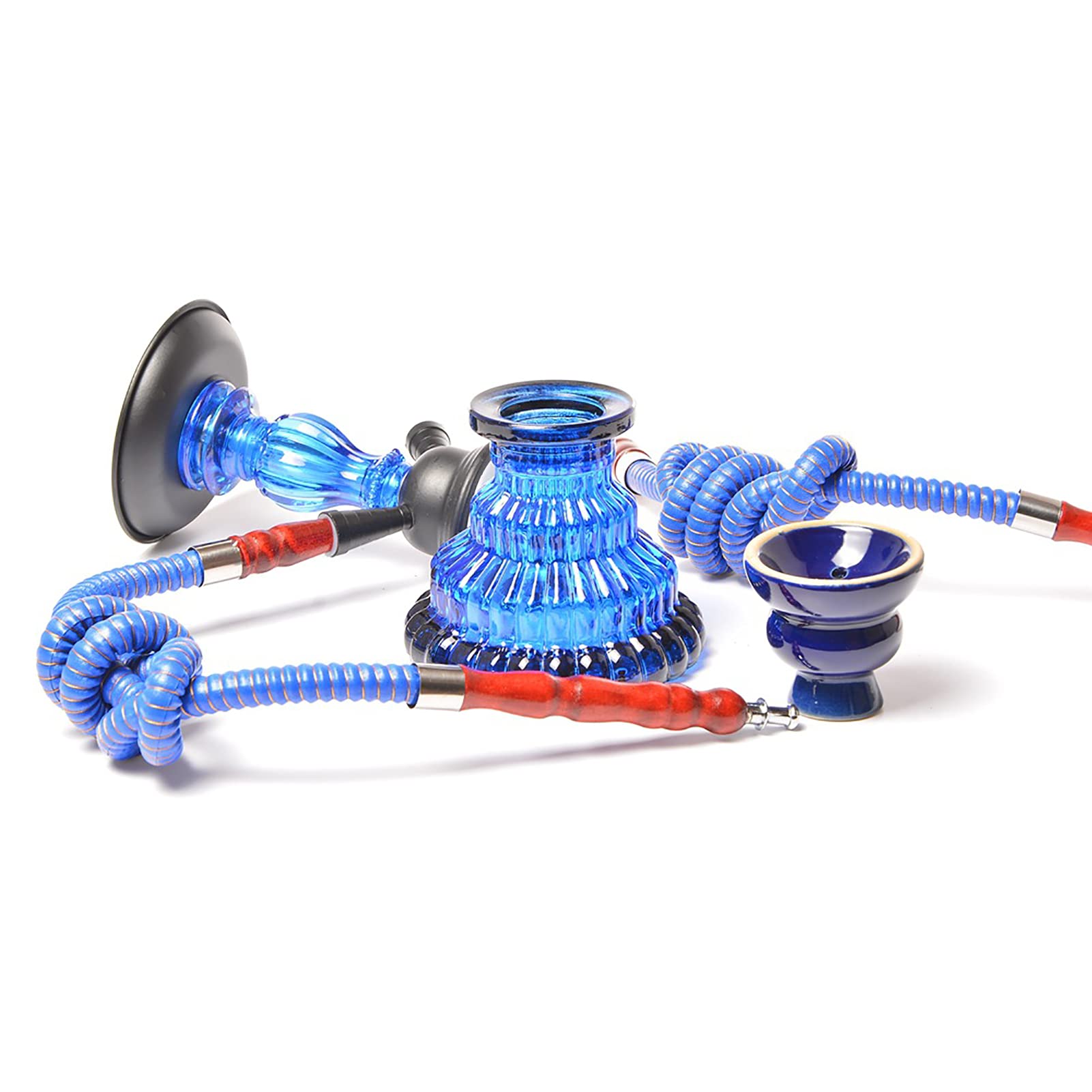 Hookah Acrílico De Lujo Premium, 2 Casquías De Manzana, Con Kits De Cachimba, Adecuado Para Familias, Bares, Clubes, Bodas, Fiestas, Etc, Es Un Regalo Muy Romántico