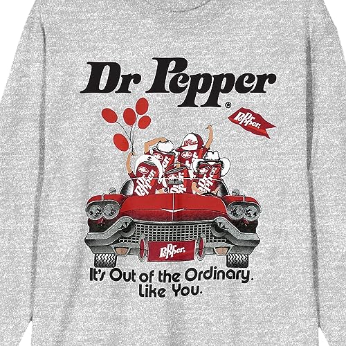 Dr. Pepper It's Out of The Ordinary Crew Neck Long Sleeve Athletic Heather Adult Tee2