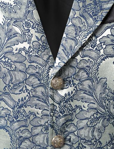 Image of VATPAVE Mens Victorian Suit Vest Steampunk Gothic Waistcoat