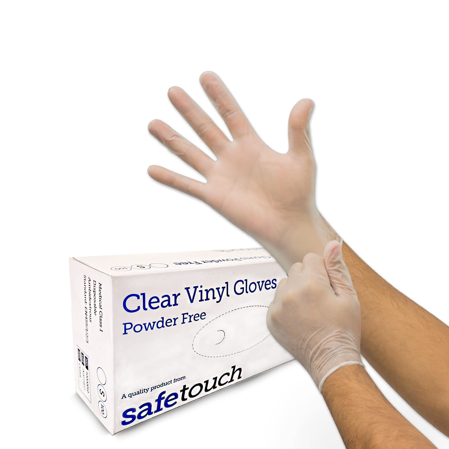 1000 x Clear Vinyl Gloves Large | Box of 1000 | Powder Free, Latex Free Disposable Gloves | For Food Handling, Catering & General Use – Just Health Disposables — image 1